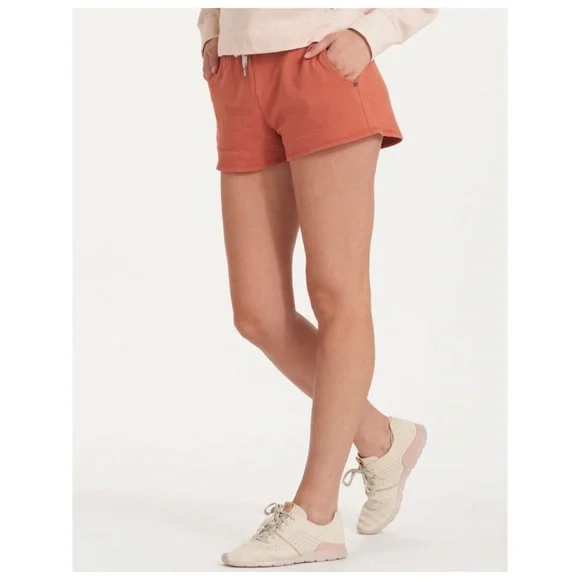 Vuori Women's Orange Shorts - Picture 1 of 12